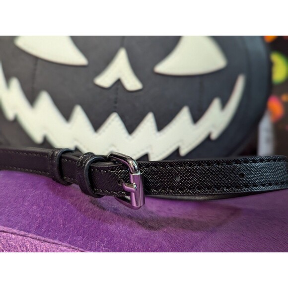 Glow In The Dark Black Pumpkin Purse Chain Strap NWT - Picture 3 of 8